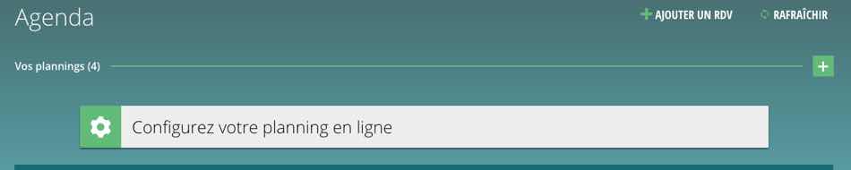 Configurez votre planning en ligne